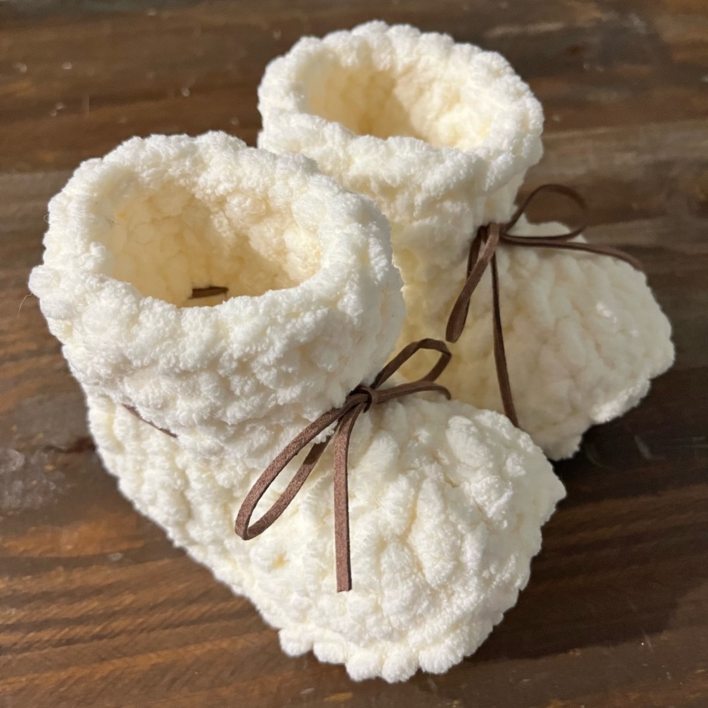 Plush Baby Booties
